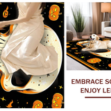 Ultra Soft Area Rug, Non Slip, Stain Resistant, Washable Area Rugs for Living Room, Bedroom, Cultural Ethnic Circle Design(Orange)
