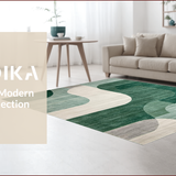Ultra Soft Area Rug, Non Slip, Stain Resistant, Washable Area Rugs for Living Room, Bedroom, Sleek Contemporary Geometric Shapes(Gray)