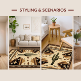 Vintage Cowboy Desert Scene(Beige)