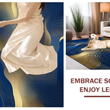 Dynamic Blue Grey Fusion Artistry(Blue)