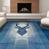 Chic Nature Inspired Geometric Layout(Blue)