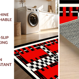 Playful Colorful Geometric Arrangement(Red)