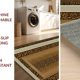 Ultra Soft Area Rug, Non Slip, Stain Resistant, Washable Area Rugs for Living Room, Bedroom, Modern Animal Print Sensation(Brown)