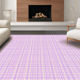 Ultra Soft Area Rug, Non Slip, Stain Resistant, Washable Area Rugs for Living Room, Bedroom, Elegant Lavender Diamond Motif(Purple)