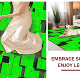 Contemporary Lush Green Motif(Green)