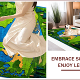 Kid Friendly Moss Green Geographical Theme(Green)