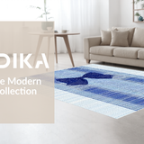 Ultra Soft Area Rug, Non Slip, Stain Resistant, Washable Area Rugs for Living Room, Bedroom, Stylish Blue Bow Decorative Rug for a Cute and Cozy Aesthetic(Blue)