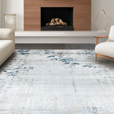 Ultra Soft Area Rug, Non Slip, Stain Resistant, Washable Area Rugs for Living Room, Bedroom, Trendy Subdued Gradient Pattern(Gray)