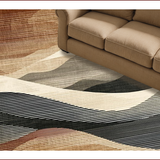 Ultra Soft Area Rug, Non Slip, Stain Resistant, Washable Area Rugs for Living Room, Bedroom, Rustic Earthy Abstract Motif(Beige)