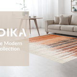 Earthtone Ombre Featuring Vintage Distressed Effect and Gradient(Orange)