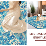Ultra Soft Area Rug, Non Slip, Stain Resistant, Washable Area Rugs for Living Room, Bedroom, Stain-Resistant Low Pile Bedroom Carpet(Blue)