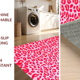 Ultra Soft Area Rug, Non Slip, Stain Resistant, Washable Area Rugs for Living Room, Bedroom, Charming Animal Print Delight(Pink)