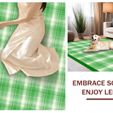 Elegant Green Plaid Arrangement(Green)