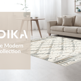 Ultra Soft Area Rug, Non Slip, Stain Resistant, Washable Area Rugs for Living Room, Bedroom, Rustic Southwestern Geometric Flair(Gray)