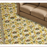 Ultra Soft Area Rug, Non Slip, Stain Resistant, Washable Area Rugs for Living Room, Bedroom, Rustic Earthy Floral Aesthetics(Beige)
