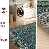 Ethnic Blue Toned Geometric Design(Blue)