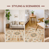 Earth Tone Damask Style(Ivory)