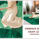 Ultra Soft Area Rug, Non Slip, Stain Resistant, Washable Area Rugs for Living Room, Bedroom, Plush Fuzzy Nursery Rug for Hygge Decor(Green)
