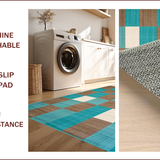 Elegant Earthy Geometric Tones(Blue)