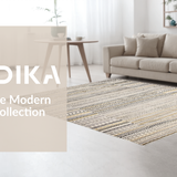 Ultra Soft Area Rug, Non Slip, Stain Resistant, Washable Area Rugs for Living Room, Bedroom, Stylish Cozy Woven Round(Gray)