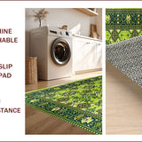 Ultra Soft Area Rug, Non Slip, Stain Resistant, Washable Area Rugs for Living Room, Bedroom, Distressed Vintage Living Room Non-Shedding Rug(Green)