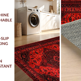 Striking Contemporary Medallion Style(Red)