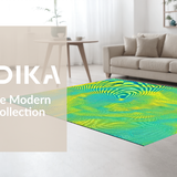 Captivating Fluid Motion Geometry(Blue)