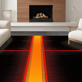 Lively Multicolor Geometric Form(Black)