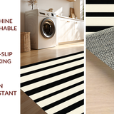 Contemporary Monochrome Striped Aesthetic(Black)
