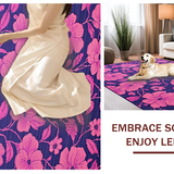 Ultra Soft Area Rug, Non Slip, Stain Resistant, Washable Area Rugs for Living Room, Bedroom, Delicate Vibrant Softness Theme(Purple)