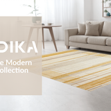 Ultra Soft Area Rug, Non Slip, Stain Resistant, Washable Area Rugs for Living Room, Bedroom, Elegant Beige Geometric Aesthetic(Gold)