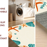 Ultra Soft Area Rug, Non Slip, Stain Resistant, Washable Area Rugs for Living Room, Bedroom, Serene Coastal Inspired Aesthetic(Beige)