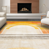 Ultra Soft Area Rug, Non Slip, Stain Resistant, Washable Area Rugs for Living Room, Bedroom, Serene Ethereal Color Splash(Gold)
