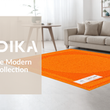 Ultra Soft Area Rug, Non Slip, Stain Resistant, Washable Area Rugs for Living Room, Bedroom, Charming Soft Geometric Expression(Orange)