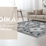 Chic Black White Diamond Design(Gray)