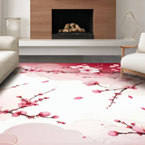 Ultra Soft Area Rug, Non Slip, Stain Resistant, Washable Area Rugs for Living Room, Bedroom, Chic Pink Ombre Floral Arrangement(Pink)