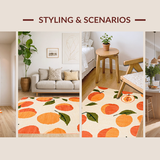 Vibrant Abstract Citrus Design Appeal(Beige)