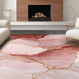 Vibrant Abstract Pink and Gold Mix(Pink)