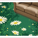 Ultra Soft Area Rug, Non Slip, Stain Resistant, Washable Area Rugs for Living Room, Bedroom, Irregular Floral Anti-Slip Floor Mat for Indoor Yoga Space(Pink)