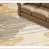 Ultra Soft Area Rug, Non Slip, Stain Resistant, Washable Area Rugs for Living Room, Bedroom, Subtle Earth Tone Safari Aesthetic(Beige)
