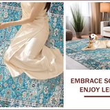 Blue Floral Tapestry(Blue)