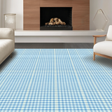 Rustic Blue Tiled Elegance(Blue)