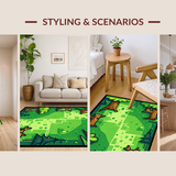 Bright Patterned Landscape(Green)