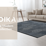 Contemporary Charcoal Geometric Texture(Gray)