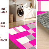 Ultra Soft Area Rug, Non Slip, Stain Resistant, Washable Area Rugs for Living Room, Bedroom, Dynamic Cozy Child's Activity Motif(Pink)