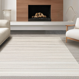 Ultra Soft Area Rug, Non Slip, Stain Resistant, Washable Area Rugs for Living Room, Bedroom, Contemporary Gray Lattice Style(Gray)