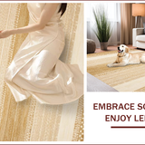 Ultra Soft Area Rug, Non Slip, Stain Resistant, Washable Area Rugs for Living Room, Bedroom, Rustic Tan Animal Print Aesthetic(Beige)