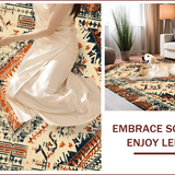 Ultra Soft Area Rug, Non Slip, Stain Resistant, Washable Area Rugs for Living Room, Bedroom, Distressed Vintage Beige Living Room Non-Slip Rug(Beige)