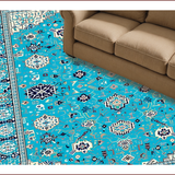 Ultra Soft Area Rug, Non Slip, Stain Resistant, Washable Area Rugs for Living Room, Bedroom, Durable Wool Entryway Pastel Area Rug(Blue)