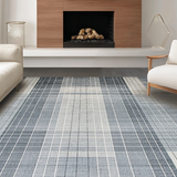 Ultra Soft Area Rug, Non Slip, Stain Resistant, Washable Area Rugs for Living Room, Bedroom, Modern Artistic Tiled Pattern(Gray)